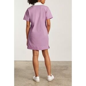 Everlane Women's Short Sleeve Organic Cotton Polo Dress Mauve, Size M, Preppy